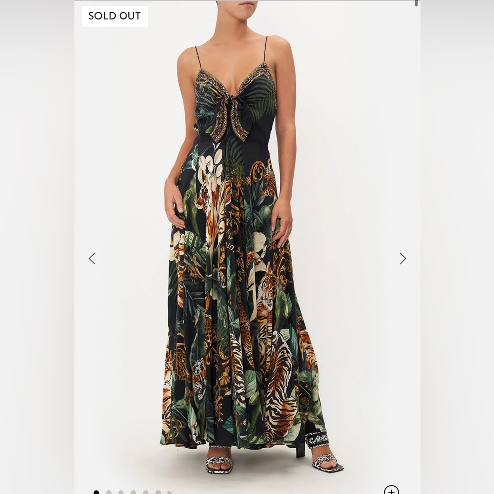 Camilla Tropical Print Maxi Dress